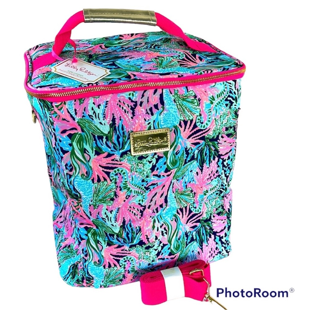 🔥🔥🆕💕🌴LILLY PULITZER🌴WINE CARRIER BRINGING MERMAID BACK - Picture 4 of 10